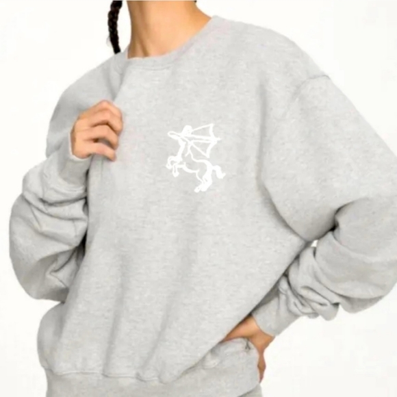Good American Oversized Sagittarius Sweatshirt Size 1/S - Picture 11 of 12
